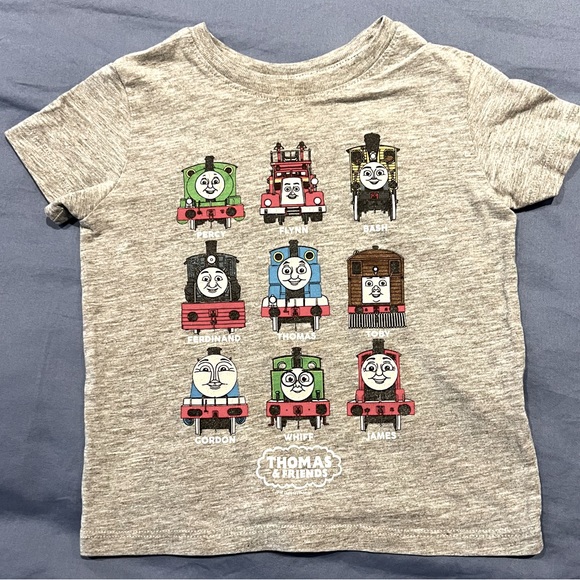EUC GAP Thomas & Friends Kids T-Shirt with Colorful Train Characters (12-18 mos) - Picture 7 of 7
